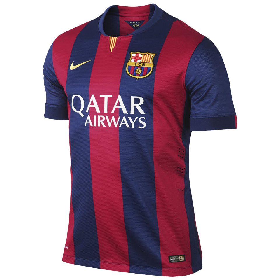 Jersey 2014/15 Barcelona Local Manga corta Versión Fan Retro