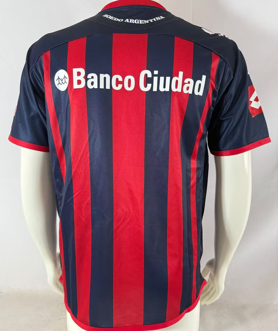 jersey 2013/14 san lorenzo local manga corta versión fan retro
