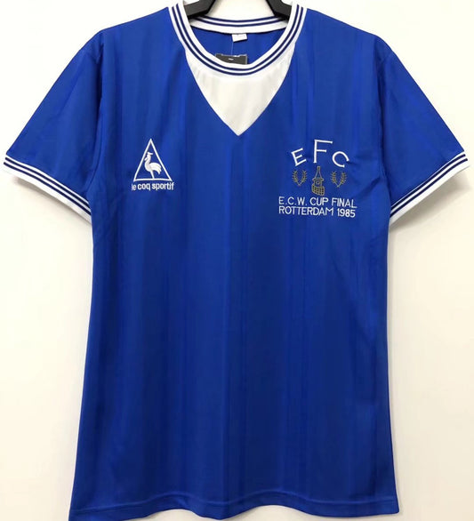 Jersey 1985 Everton E.C.W CUP Especial Manga corta Versión Fan Retro