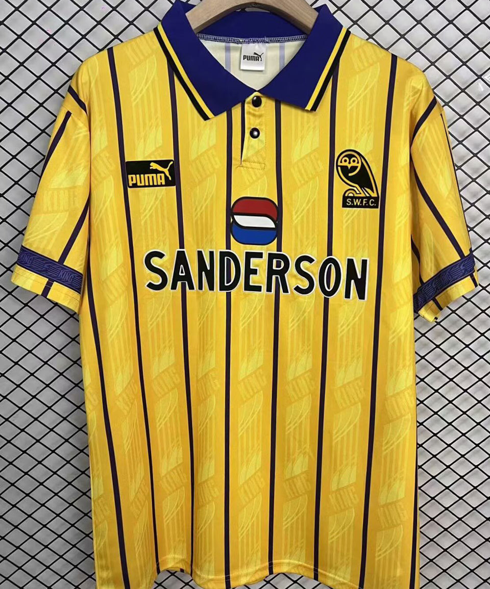 jersey 1994/95 sheffield wednesday visitante manga corta versión fan retro