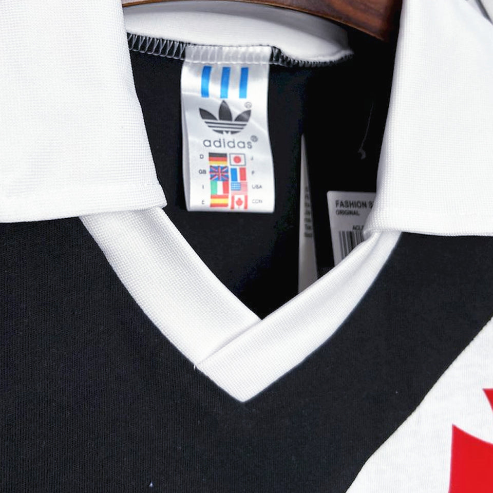 jersey 1988 vasco local manga corta versión fan retro