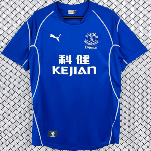 Jersey 2002/2003 Everton Local Manga corta Versión Fan Retro