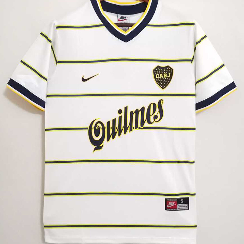 jersey 1999 boca visitante manga corta versión fan retro