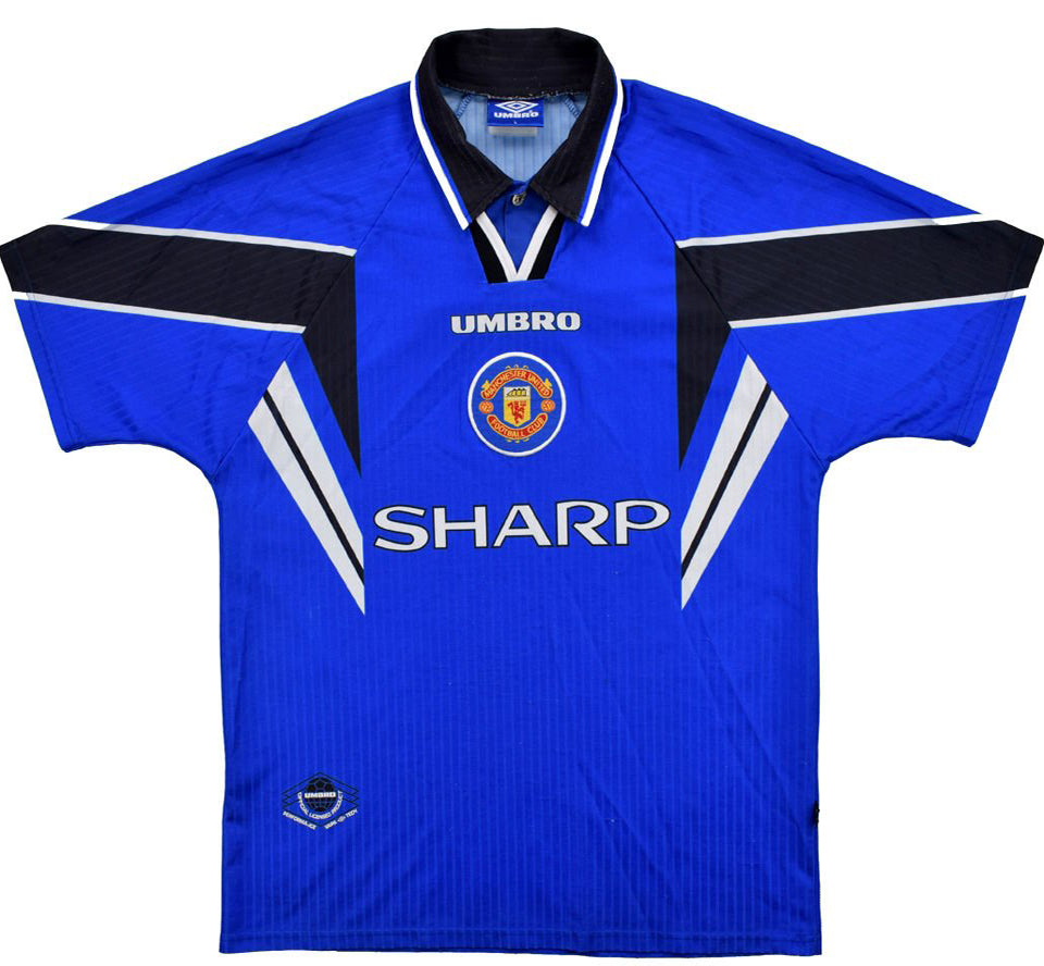jersey 1996/98 manchester united tercero manga corta versión fan retro