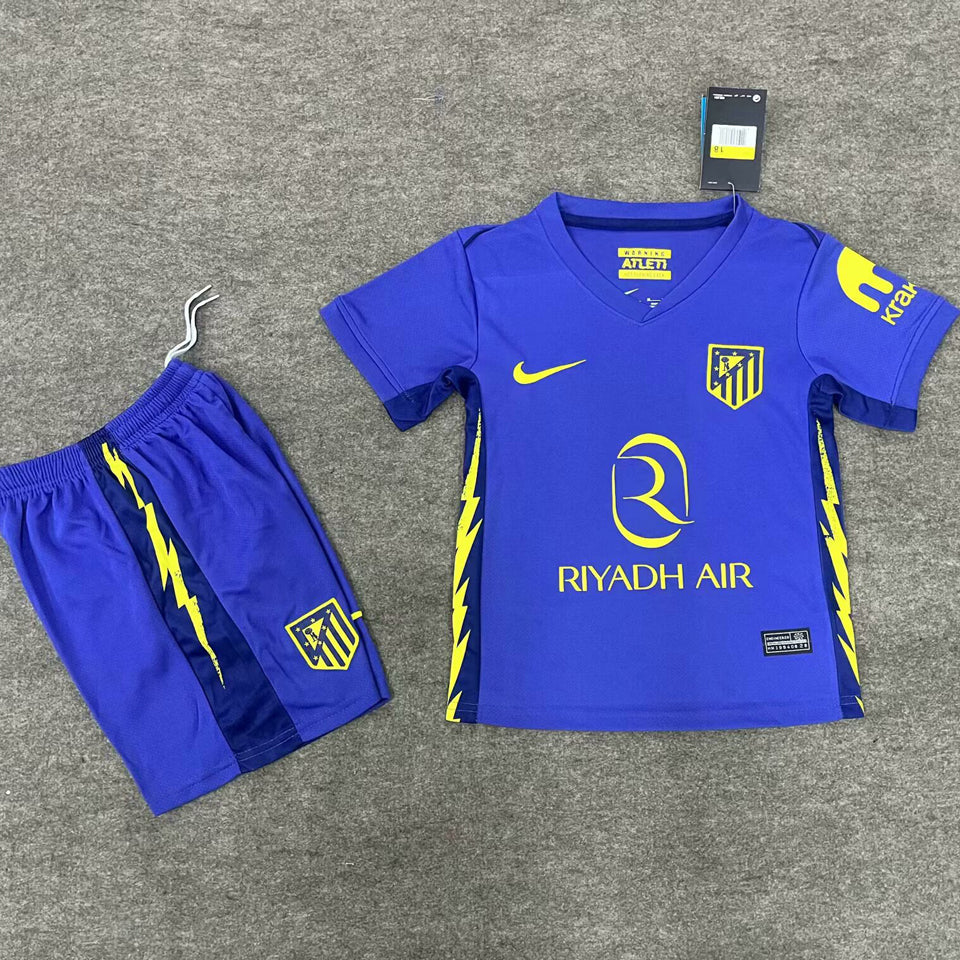 Jersey 2025/26 Atletico de Madrid Visitante Manga corta Niño