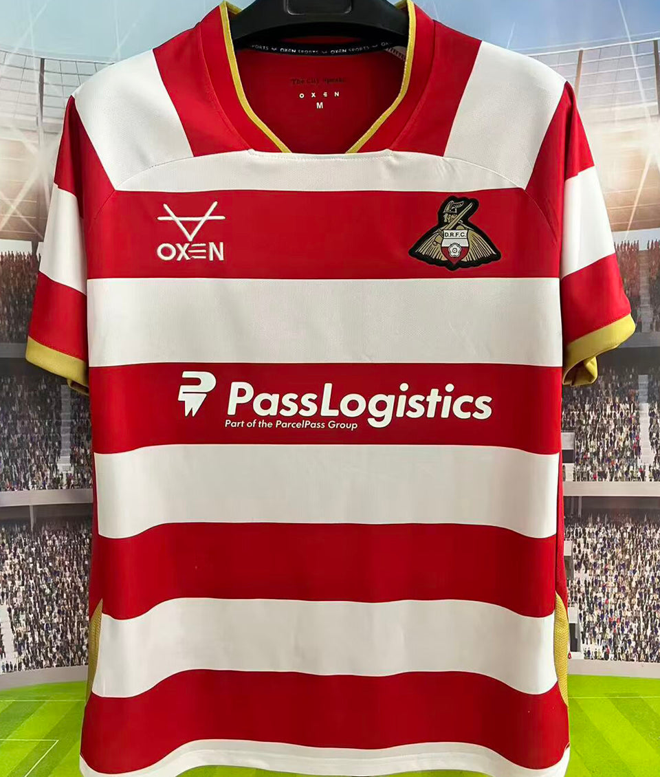jersey 2026/27 doncaster rovers f.c. local manga corta versión fan