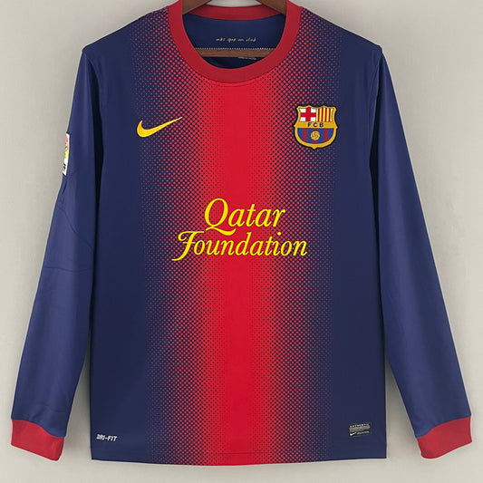 Jersey 2012/13 Barcelona Local Manga larga Versión Fan Retro