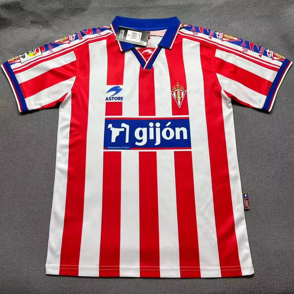 jersey 1999/2000 gijon local manga corta versión fan retro
