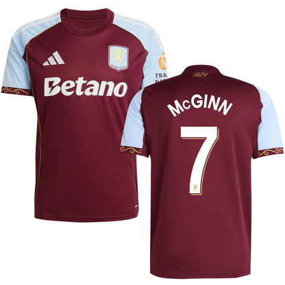Jersey 2025/26 Aston Villa Local Manga corta Versión Fan