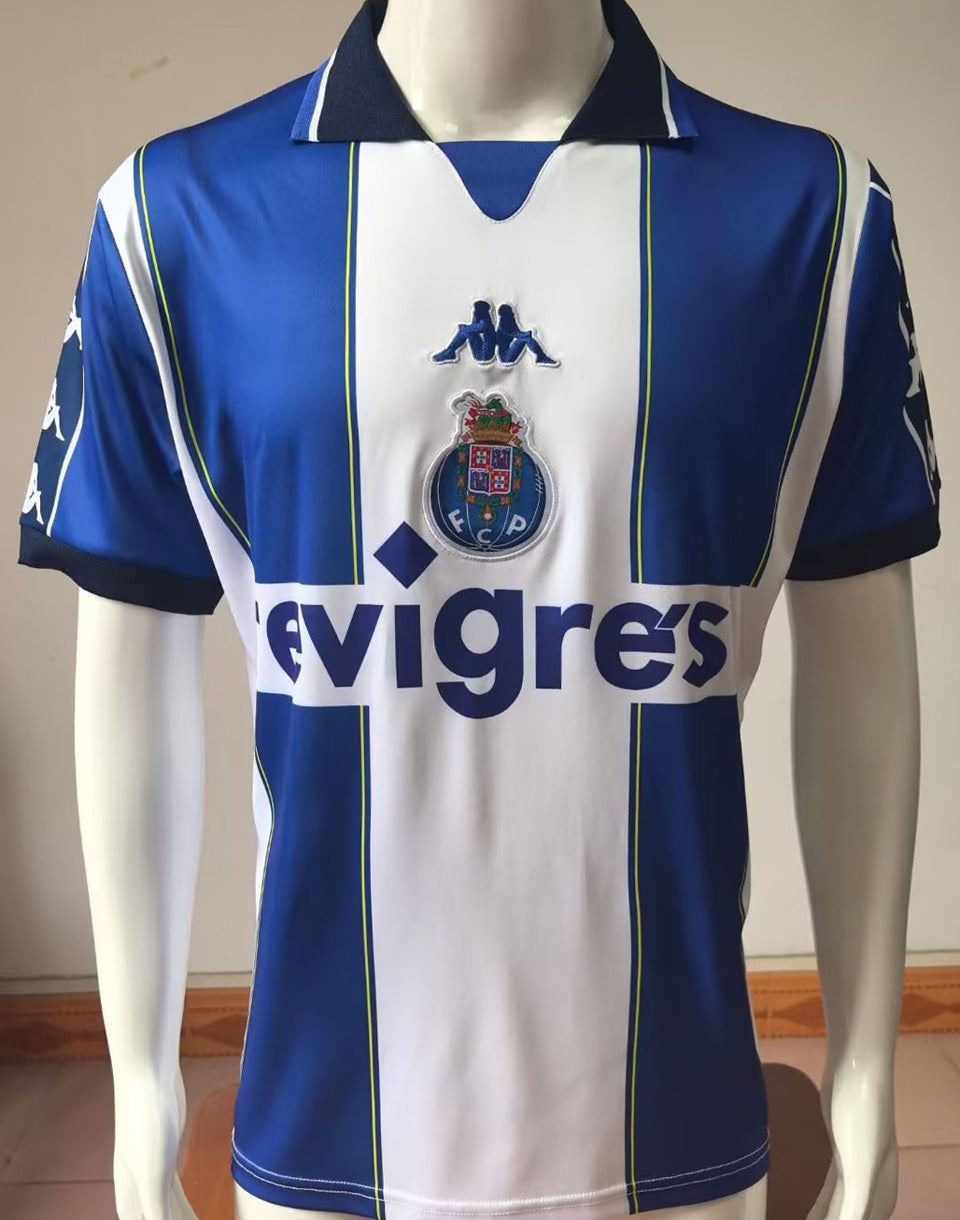 Jersey 1999/2000 Porto Local Manga corta Versión Fan Retro