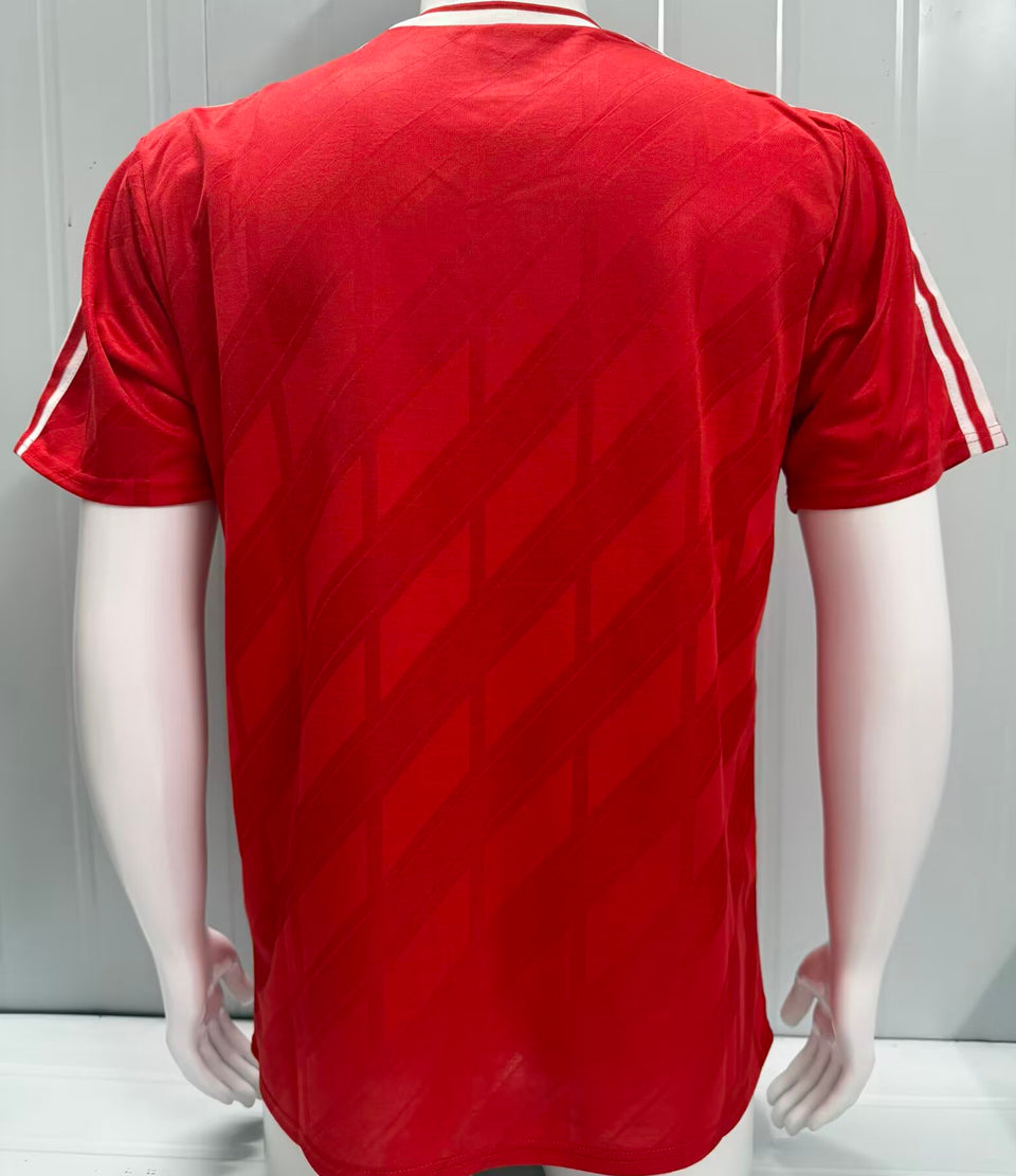 jersey 1986 bayern munich local manga corta versión fan retro