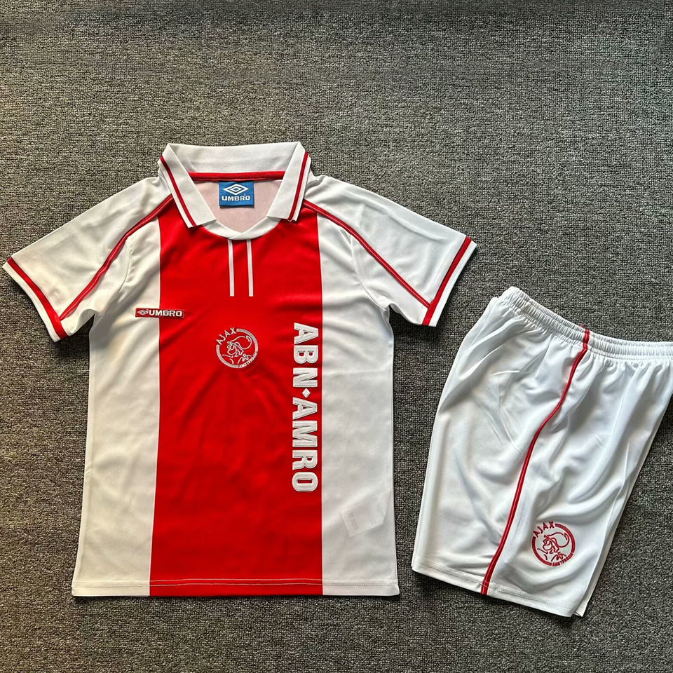 Jersey 1998 Ajax Local Manga corta Niño Retro