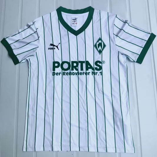 Jersey 1987/1988 Werder Bremen Local Manga corta Versión Fan Retro