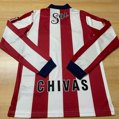 Jersey 1996/97 Chivas Local Manga larga Versión Fan Retro