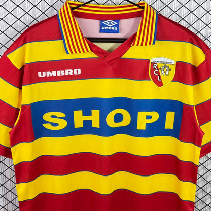 Jersey 1996/1997 Lens Local Manga corta Versión Fan Retro