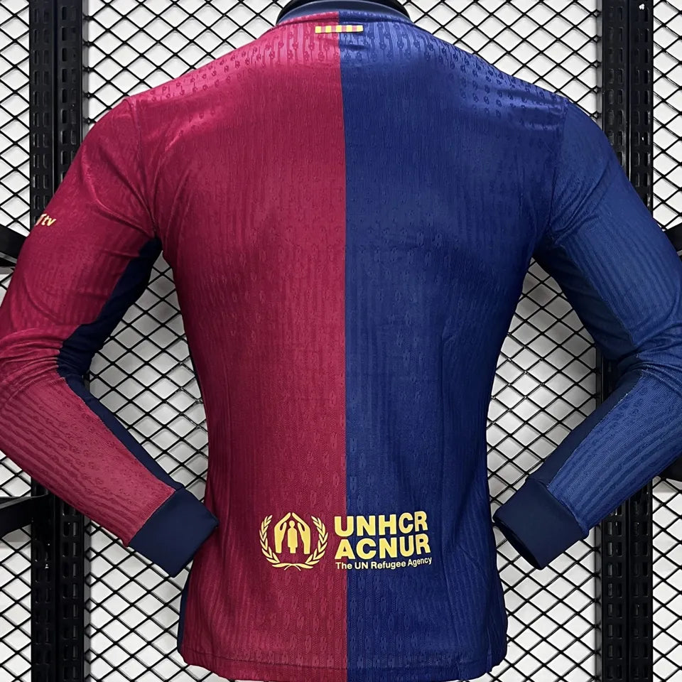 Jersey 2024/25 Barcelona Local Manga larga Versión Jugador