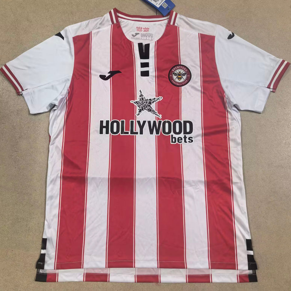 jersey 2025/26 brentford local manga corta versión fan