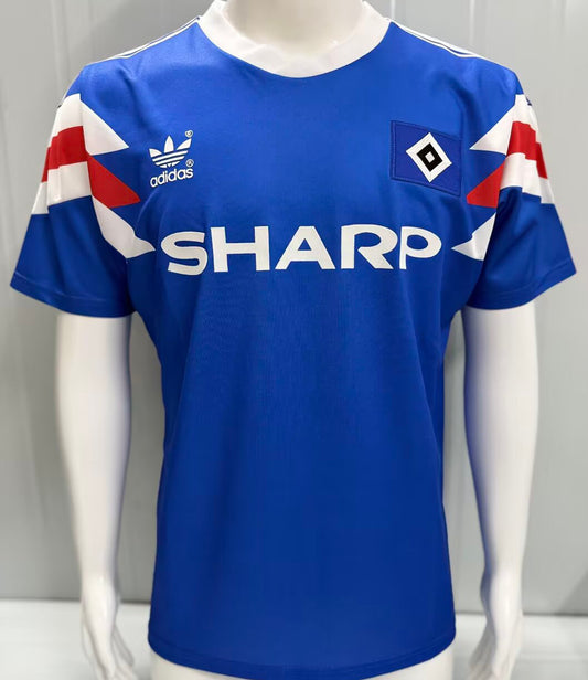 Jersey 1990/1991 Hamburger Visitante Manga corta Versión Fan Retro
