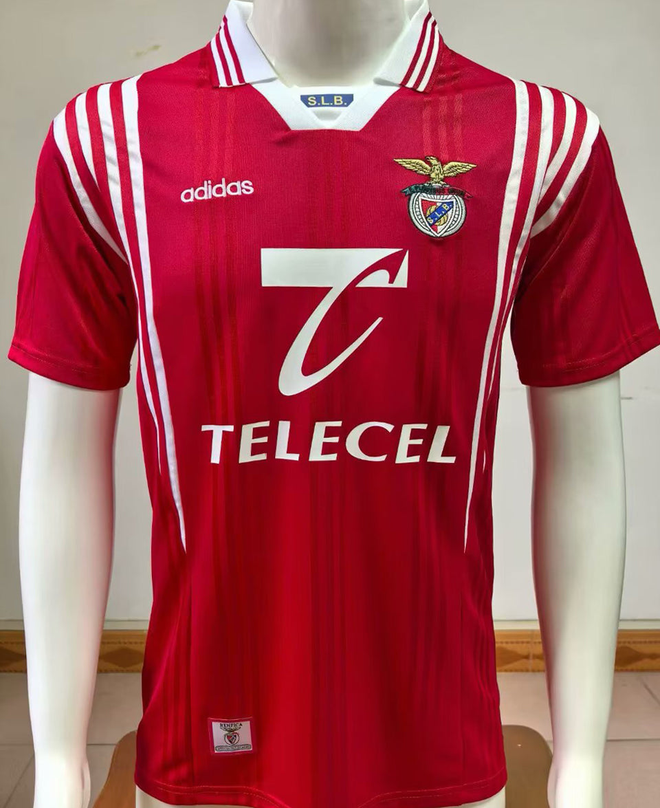 jersey 1997/1998 benfica local manga corta versión fan retro