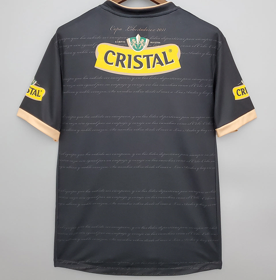 jersey 2011 colo-colo visitante manga corta versión fan retro