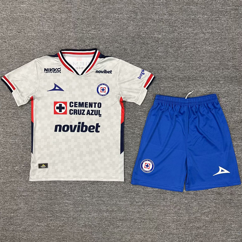 Jersey 2025/26 Cruz Azul Visitante Manga corta Niño