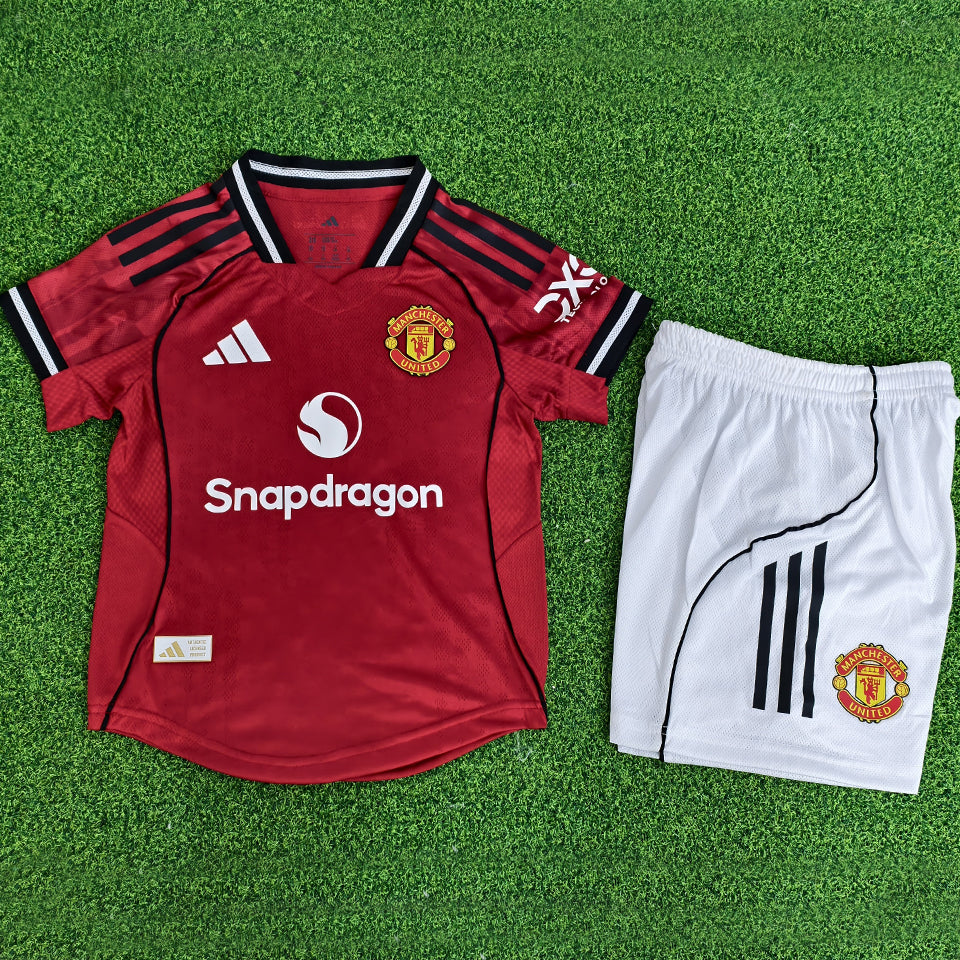 jersey 2025/26 manchester united local manga corta versión jugador