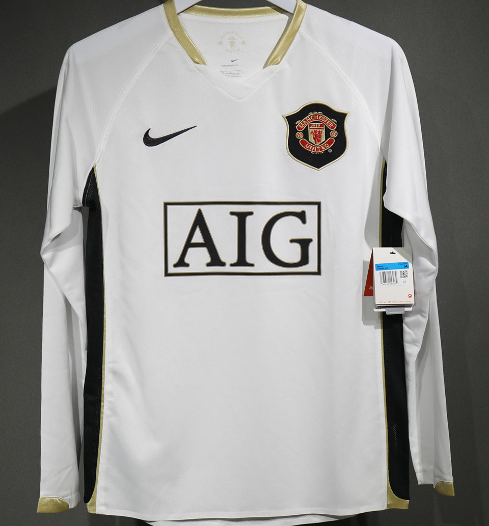 Jersey 2006/07 Manchester United Visitante Manga larga Versión Jugador Retro