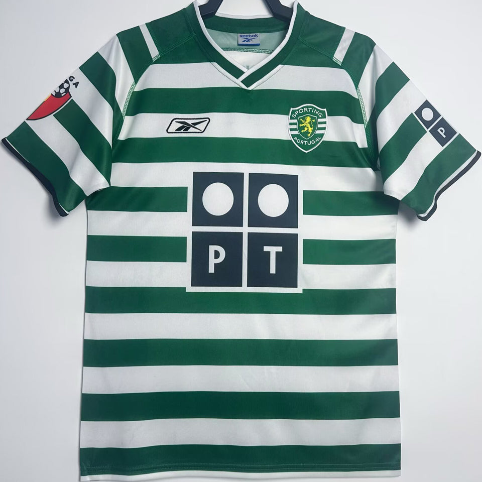 jersey 2003/04 lisbon local manga corta versión fan retro