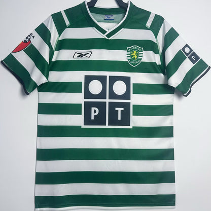 Jersey 2003/04 Lisbon Local Manga corta Versión Fan Retro