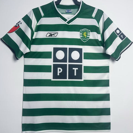 Jersey 2003/04 Lisbon Local Manga corta Versión Fan Retro