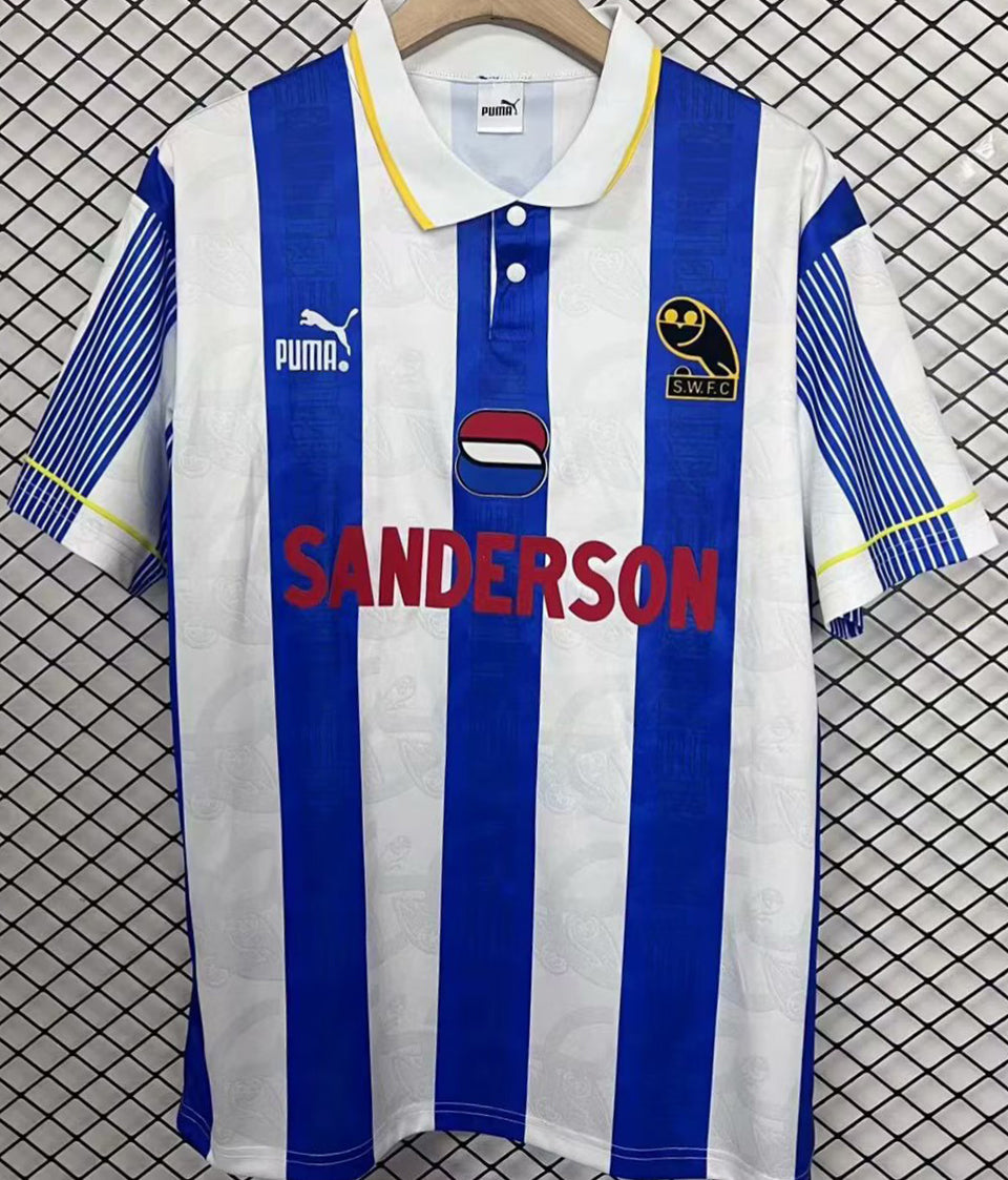 Jersey 1994/95 Sheffield Wednesday Local Manga corta Versión Fan Retro