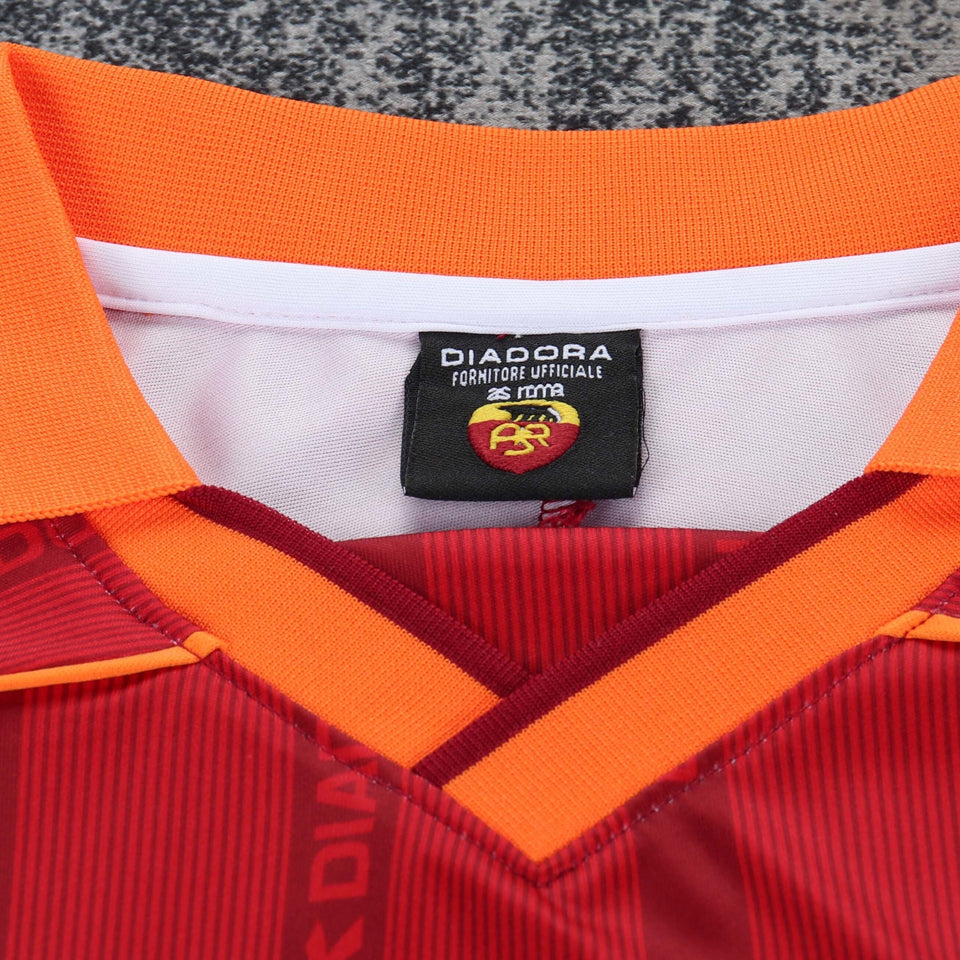 jersey 1999/2000 roma local manga corta niño retro