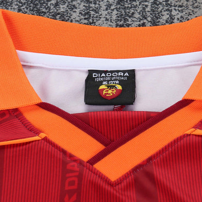 Jersey 1999/2000 Roma Local Manga corta Niño Retro