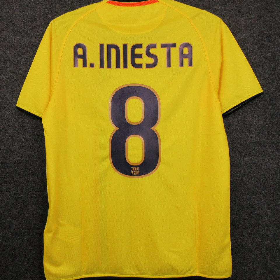 Jersey 2008/09 Barcelona Visitante Manga corta Versión Fan Retro