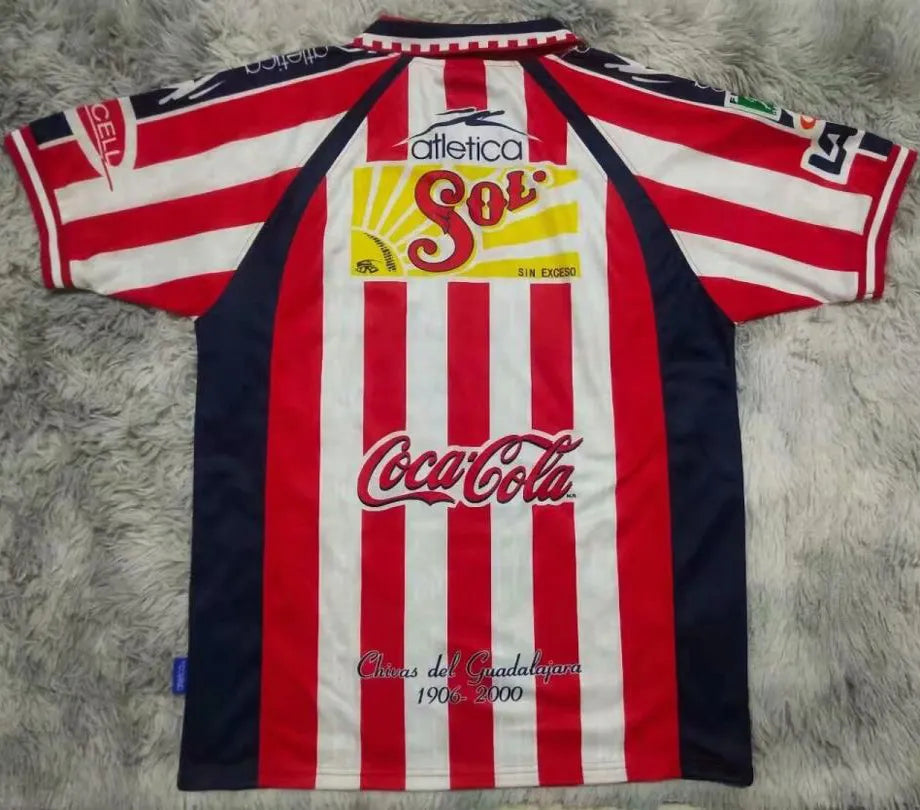 Jersey 1999/2000 Chivas Local Manga corta Versión Fan Retro