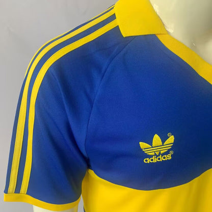 Jersey 1985/86 Boca Local Manga corta Versión Fan Retro