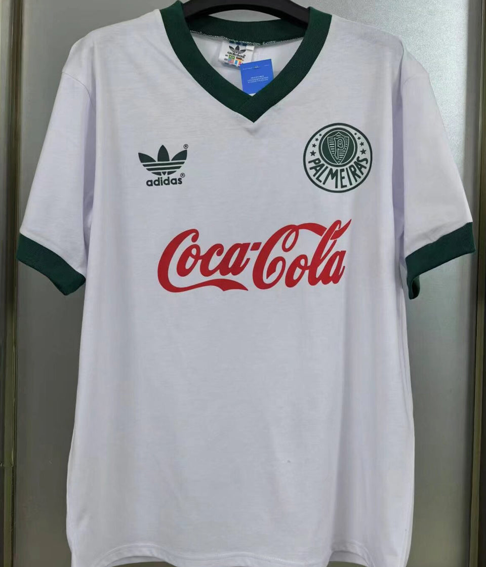 jersey 1989 palmeiras visitante manga corta versión fan retro