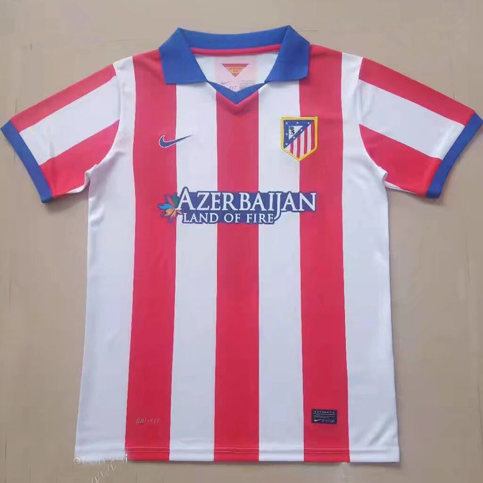 jersey 2014/15 atletico de madrid local manga corta versión fan retro