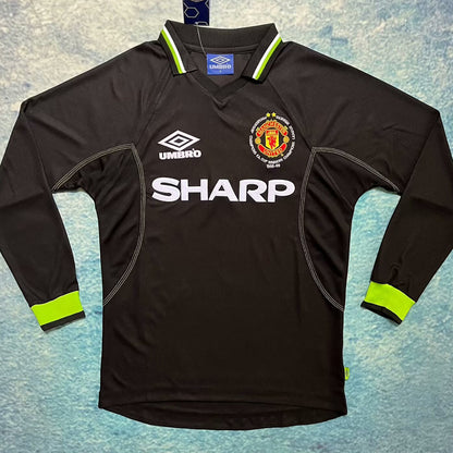 Jersey 1998/99 Manchester United Visitante Manga larga Versión Fan Retro