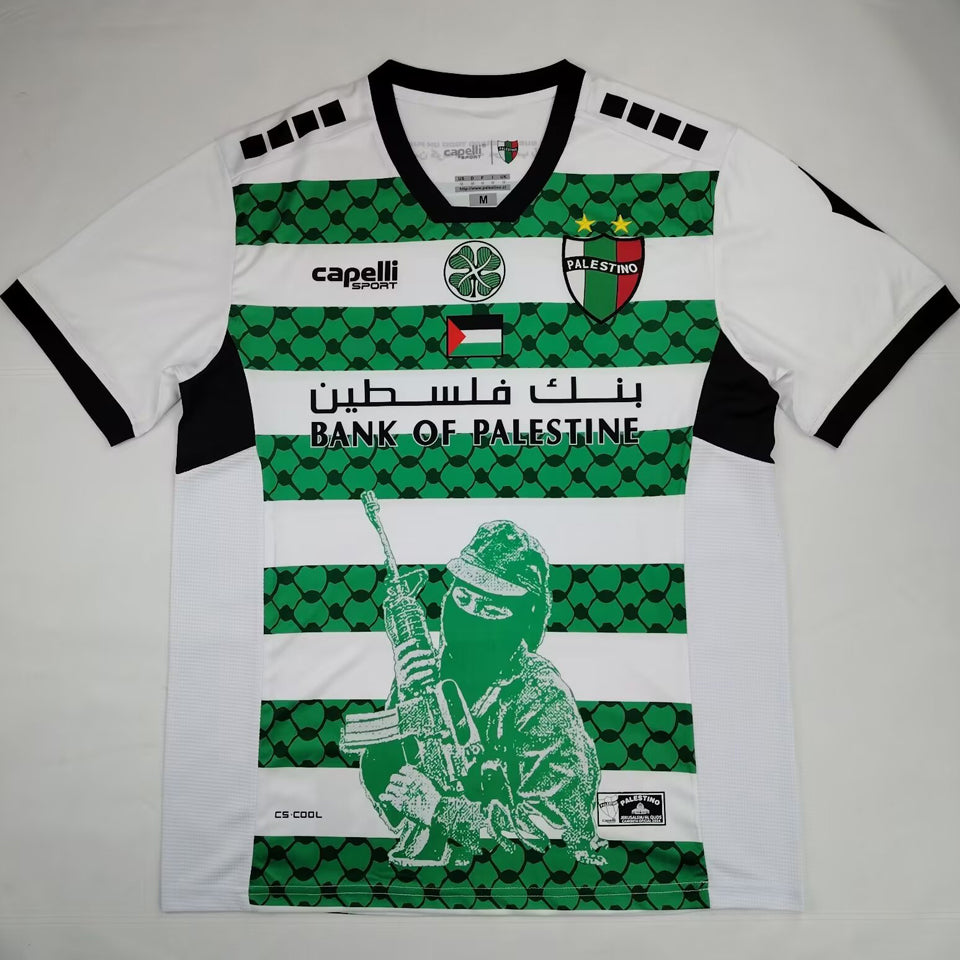 jersey 2024/25 palestino especial manga corta versión fan