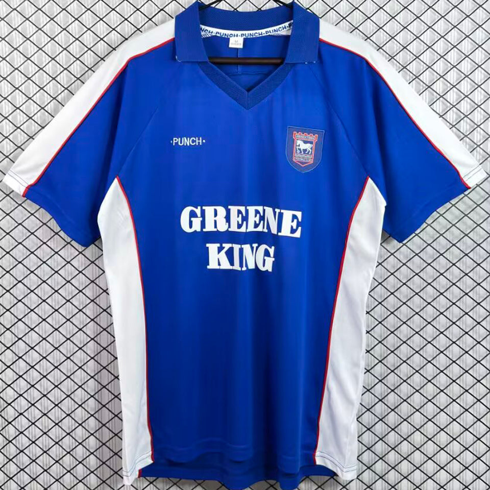 jersey 1999/2001 ipswich town local manga corta versión fan retro