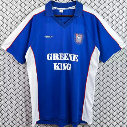 Jersey 1999/2001 Ipswich Town Local Manga corta Versión Fan Retro