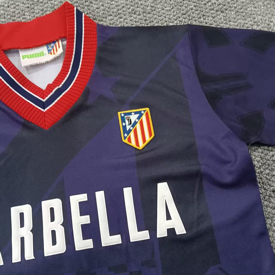 jersey 1995/96 atletico de madrid tercero manga corta versión fan retro