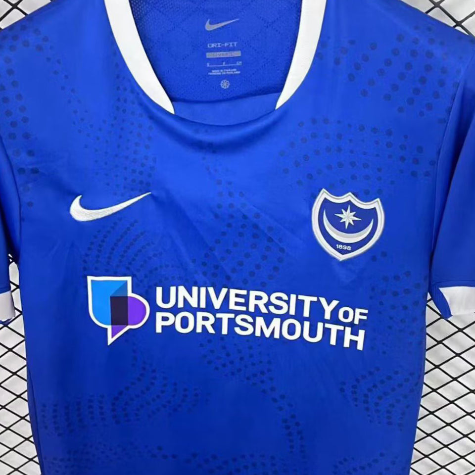 jersey 2025/26 portsmouth local manga corta versión fan