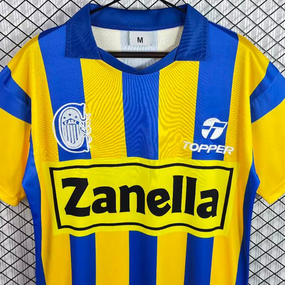 jersey 1986/1987 rosario central local manga corta versión fan retro
