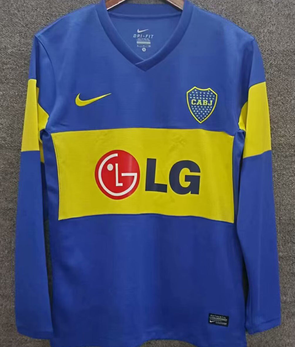 jersey 2011/12 boca local manga larga versión fan retro