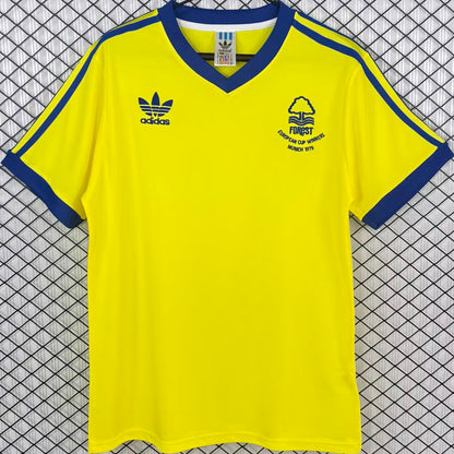 Jersey 1977/1980 Nottingham Visitante Manga corta Versión Fan Retro