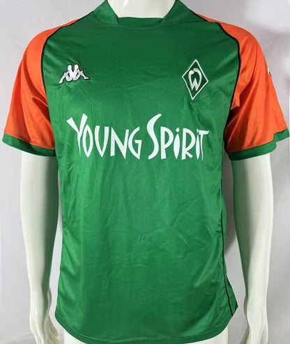 Jersey 2003/04 Werder Bremen Local Manga corta Versión Fan Retro