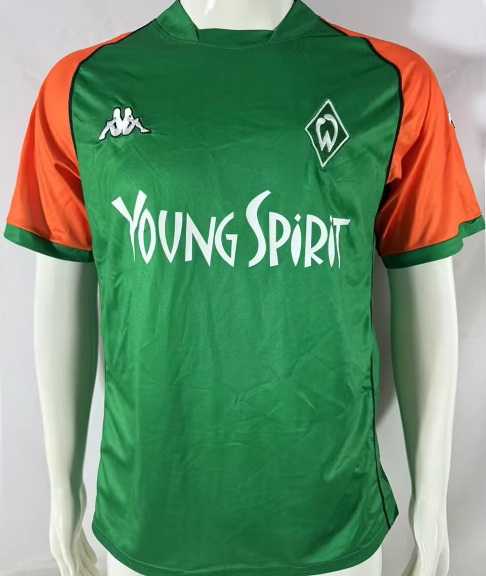 Jersey 2003/04 Werder Bremen Local Manga corta Versión Fan Retro