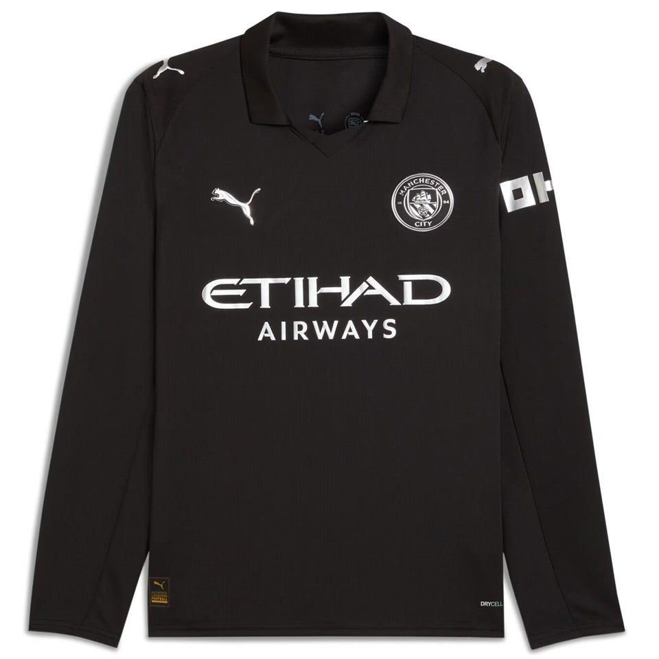 jersey 2025/26 manchester city visitante manga larga versión fan
